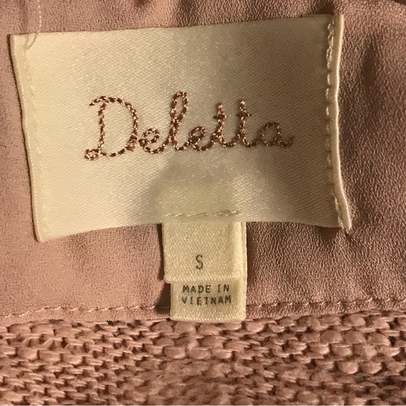 Anthropologie Deletta Blush Pink Lightweight Nubby Sweater - Picture 10 of 13